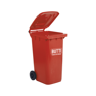 Bidoni carrellati con coperchio per la raccolta differenziata