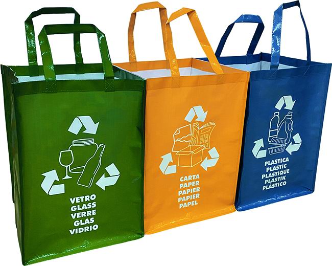 Borse Differenziata Vigor Set 3 Pz 96X32X45Cm