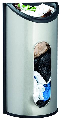 Portasacchetti inox da parete H. 31 cm Vigor