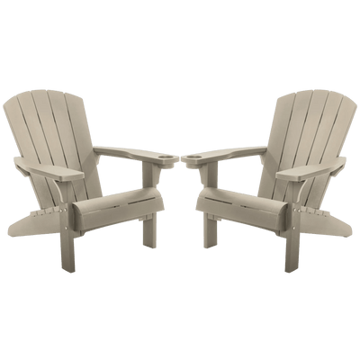 Alpine Adirondack Chair, Set of 2 - Silver Sage Keter