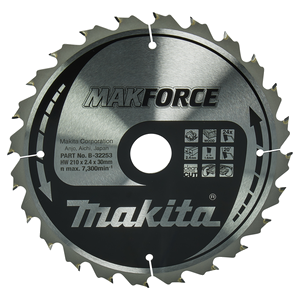 B-32253 Lamamakforce T.C.T., 210x30mm, 24T Makita