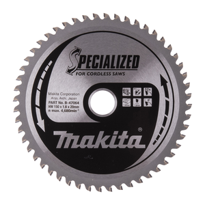 B-47064 Lama per sega circolare Specialized T.C.T, 150 x 20 mm, 52 T