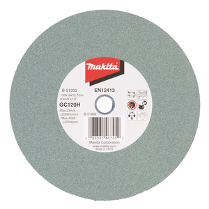 B-51932 Disco abrasivo 150x16x12,7mm, GC120H Makita