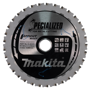 B-69325 Lama Efficut T.C.T., 150x20mm, 33T Makita