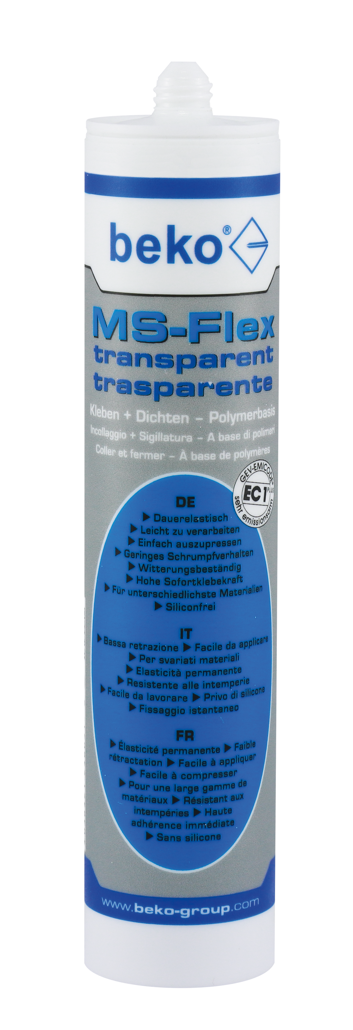 MS-Flex adesivo sigillante trasparente - immagine 1