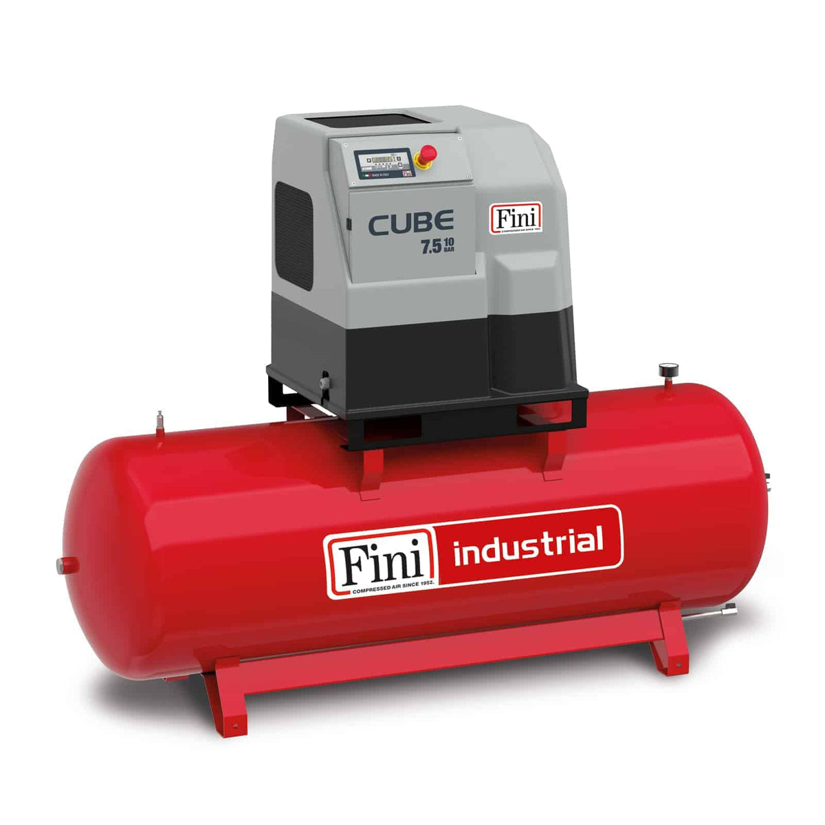 CUBE 7.5-10-500 Compressore a vite compatto, a trasmissione diretta - Fini Compressori
