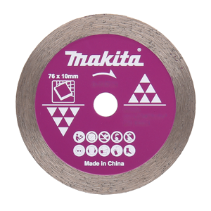 D-77263 Disco diamantato per piastrelle 76x1,4x10mm Makita