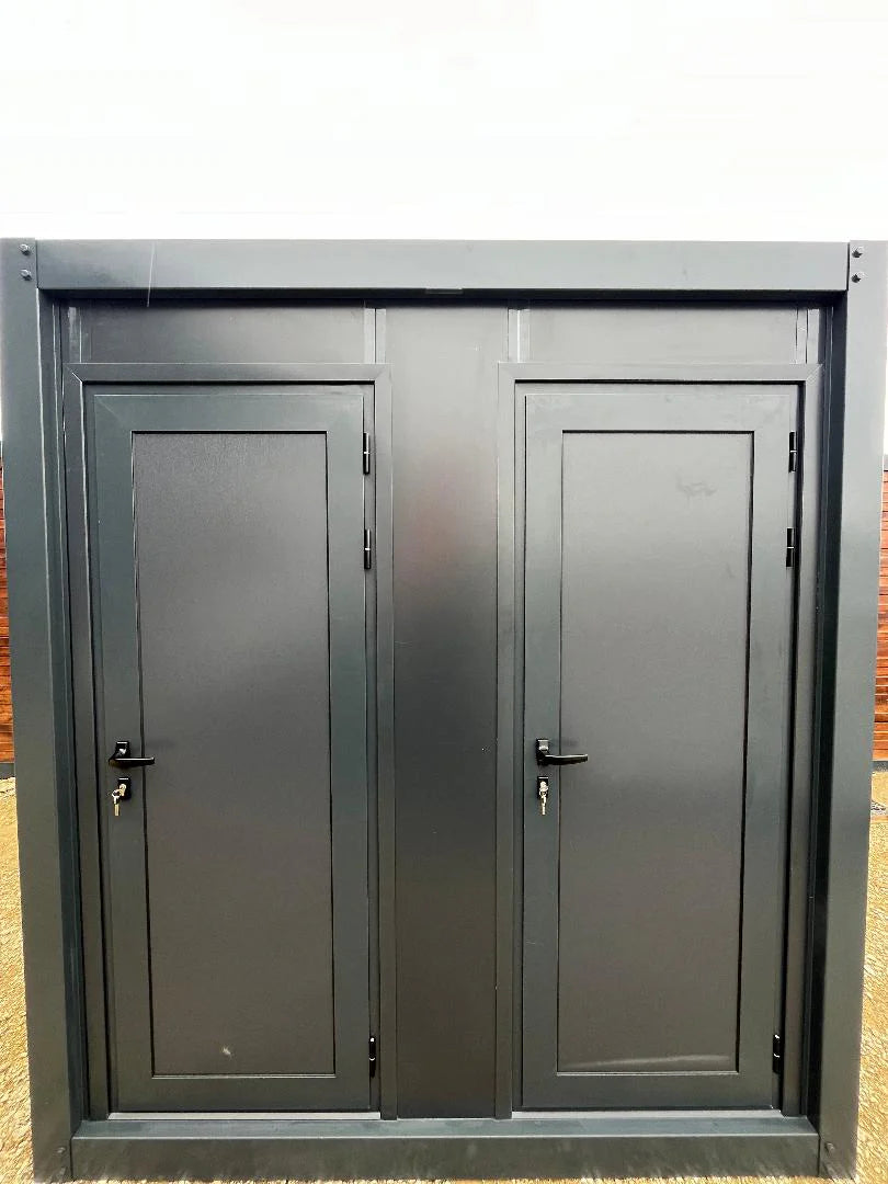 Container Sanitario WC + Lavabo + Doccia collegabile – grigio Garico Box