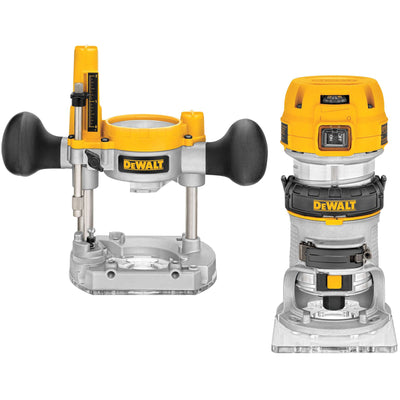 Elettrofresatrice con Affondamento e Base Fissa 900W 8mm DeWalt D26204K-QS