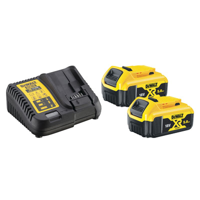 Kit Starter 2x 18V XR 5Ah + Caricabatteria 4A DeWalt DCB115P2-QW