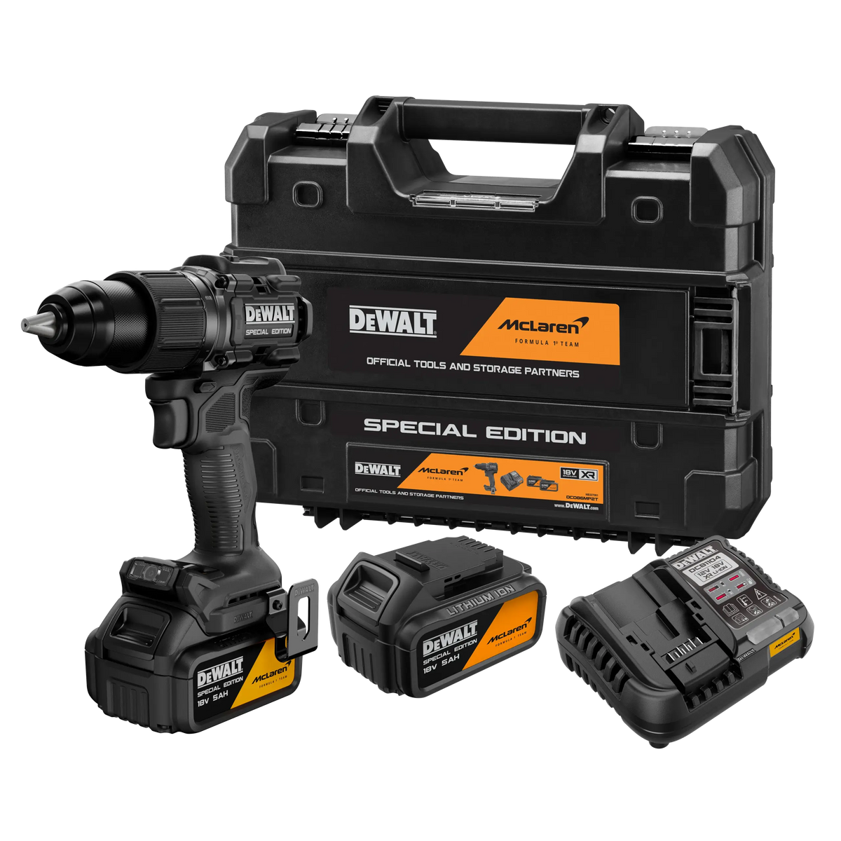 Trapano 18V Brushless con percussione - McLaren Special Edition DeWalt