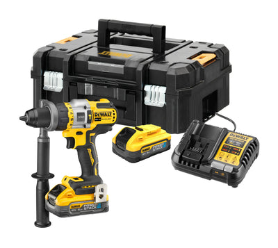 Trapano Avvitatore XRP - 3 Velocità con percussione XR 18V con motore BRUSHLESS. Mandrino autoserrante in metallo 1.5-13mm DCD999H2T-QW DeWalt