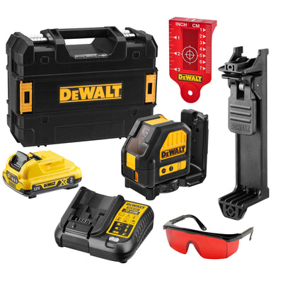 Laser a Croce XR Litio 10.8V 2.0Ah Raggio Rosso DeWalt DCE088D1R-QW