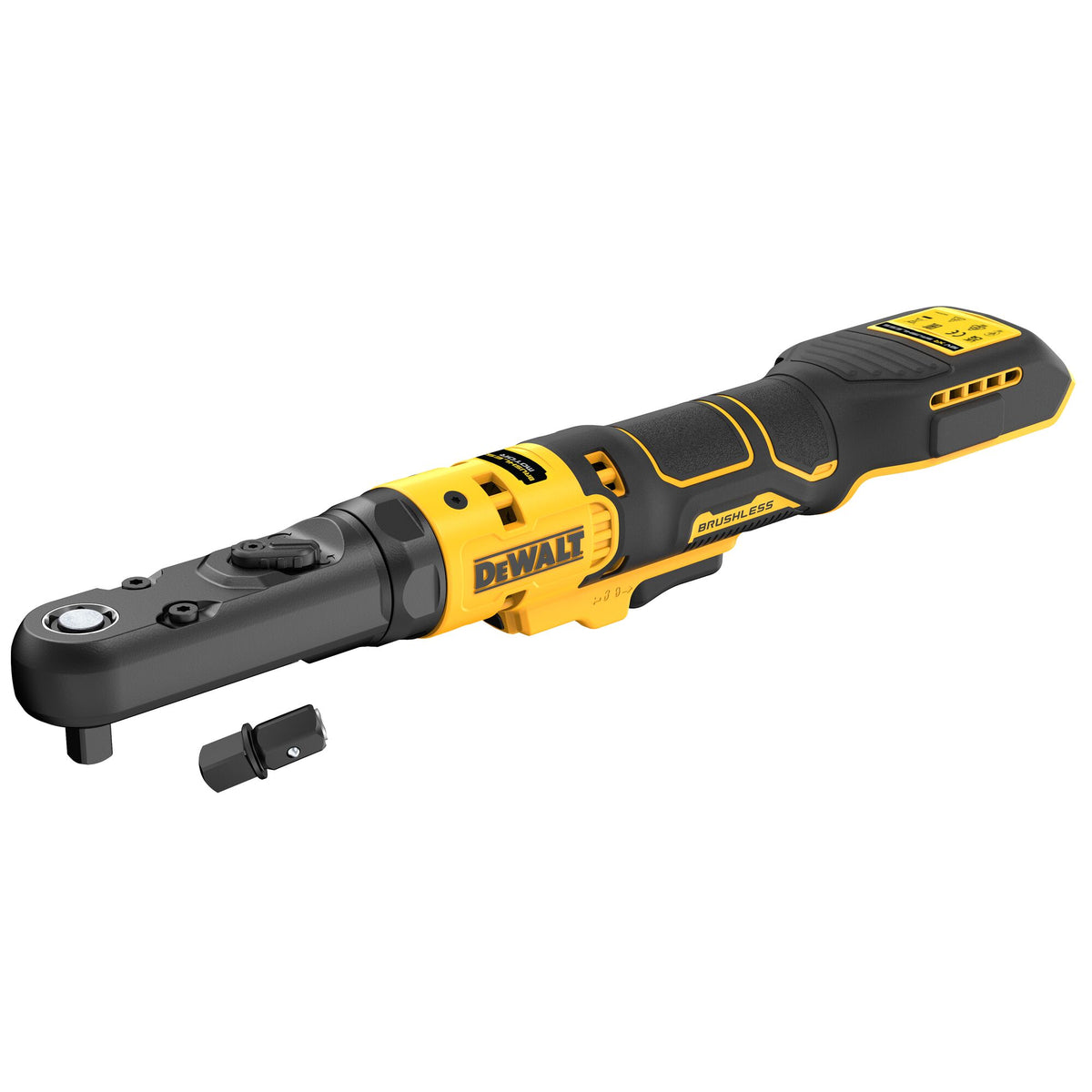Cricchetto attacco quadro Maschio 1/2" + 3/8", motore brushless DeWalt