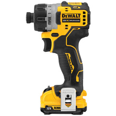 Avvitatore compatto a batteria attacco esagonale 1/4" XR 12V 2x2.0Ah DeWalt DCF601D2-QW