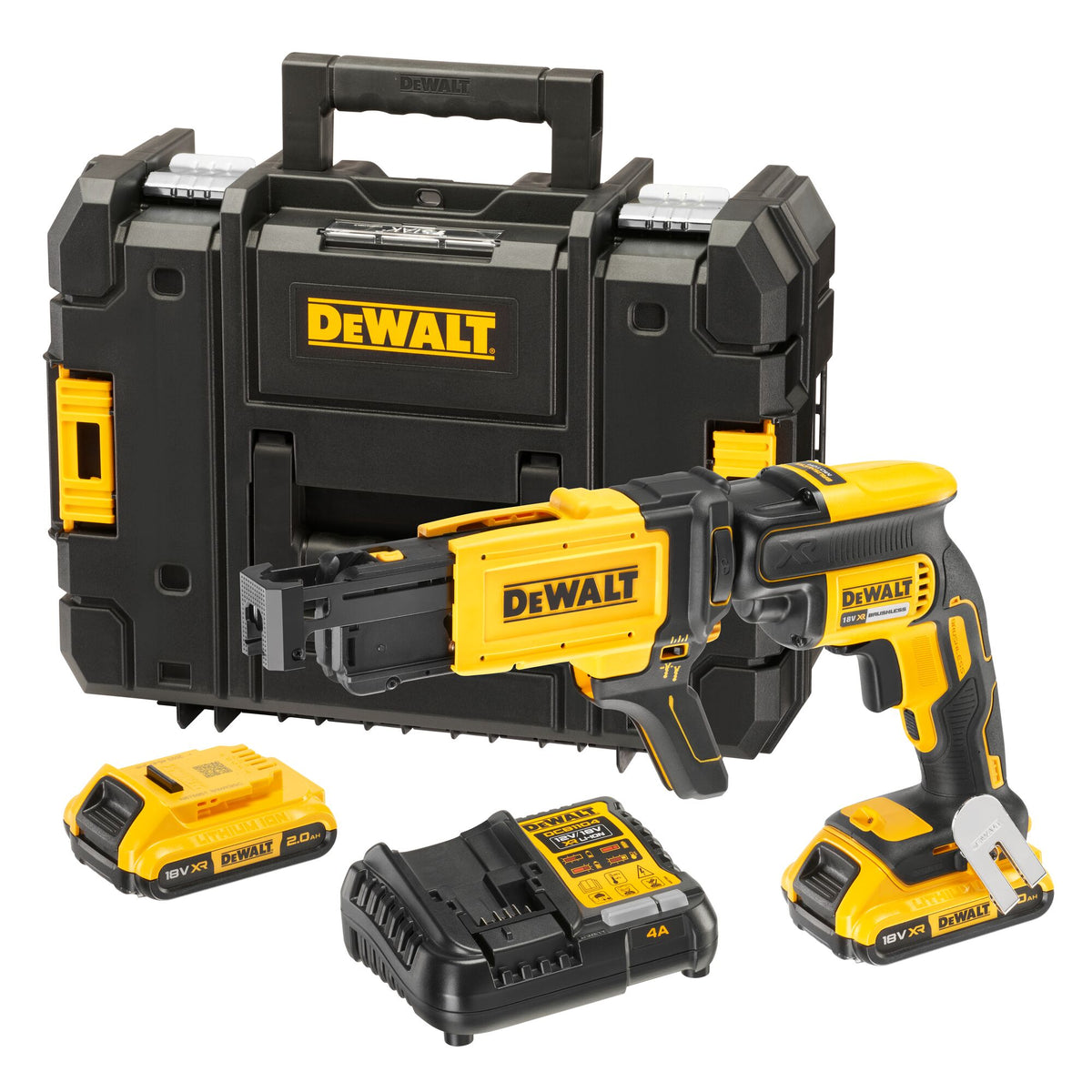 Avvitatore per Cartongesso XR Litio 18V 2.0Ah + Caricatore viti a DeWalt