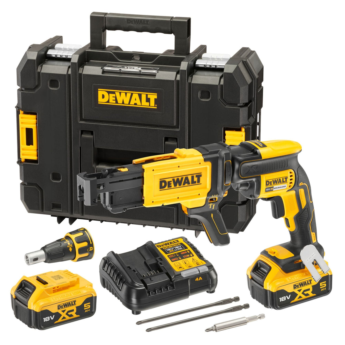 Avvitatore cartongesso 18V XR BRUSHLESS con meccanismo caricamento viti a nastro DCF620P2K-QW DeWalt