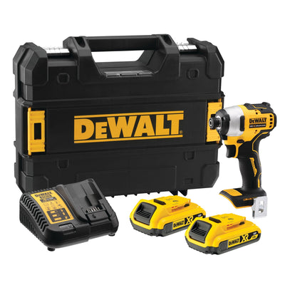 Avvitatore a Impulsi Compatto Attacco 1/4" XR 18 V 2x2,0 Ah DeWalt DCF809D2T-QW