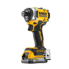 Compact 3-speed impact driver 18V XR brushless 1/4" drive with 2 Powerstack batteries DeWalt