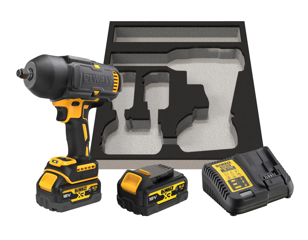 Avvitatore ad impulsi alta potenza 1/2" (Hog Ring) Brushless (4 modalità) - 2 x 5Ah GFN DCF900P2G-QW DeWalt