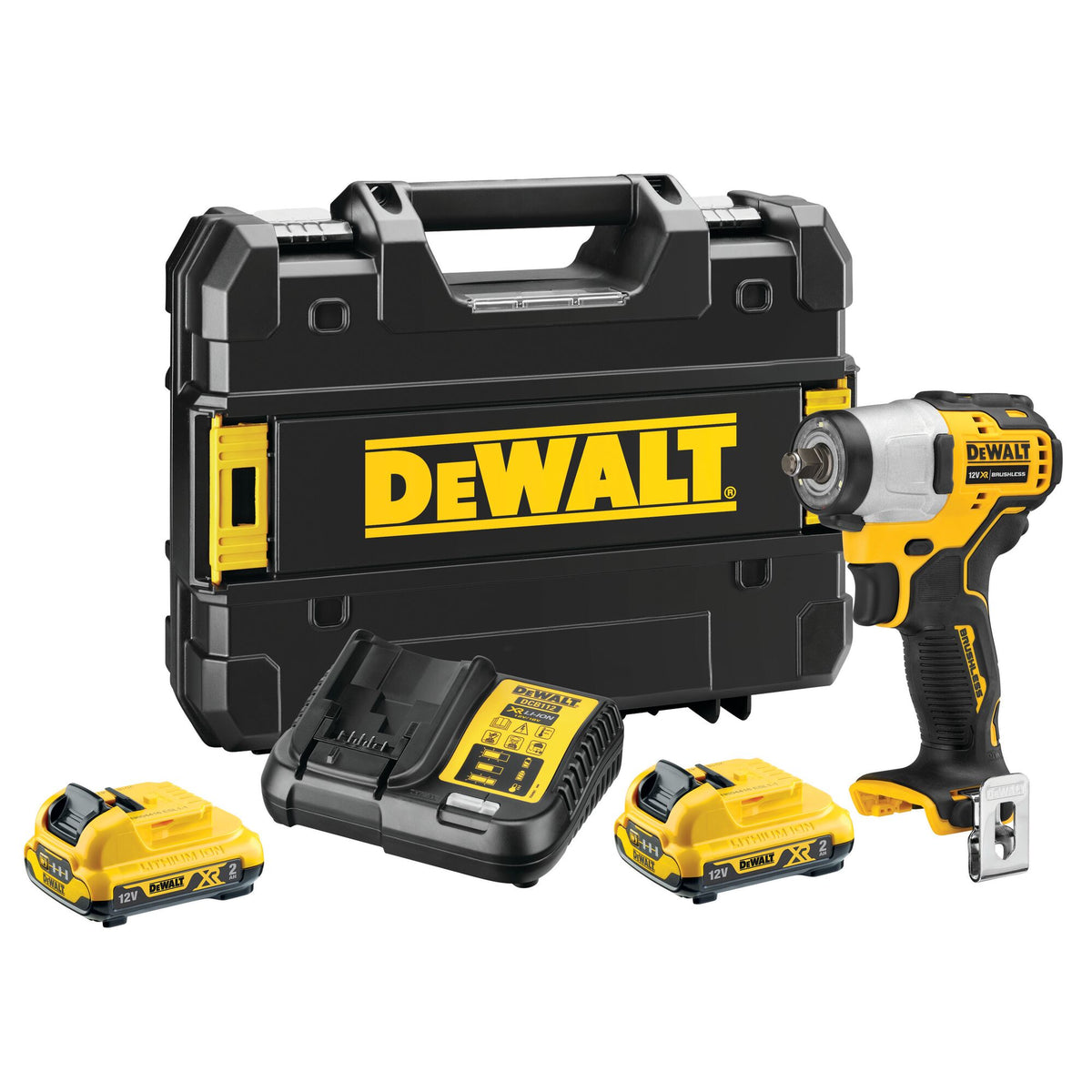 Avvitatore a Impulsi Compatto Attacco 3/8" XR 12 V 2x2,0 Ah DeWalt DCF902D2-QW
