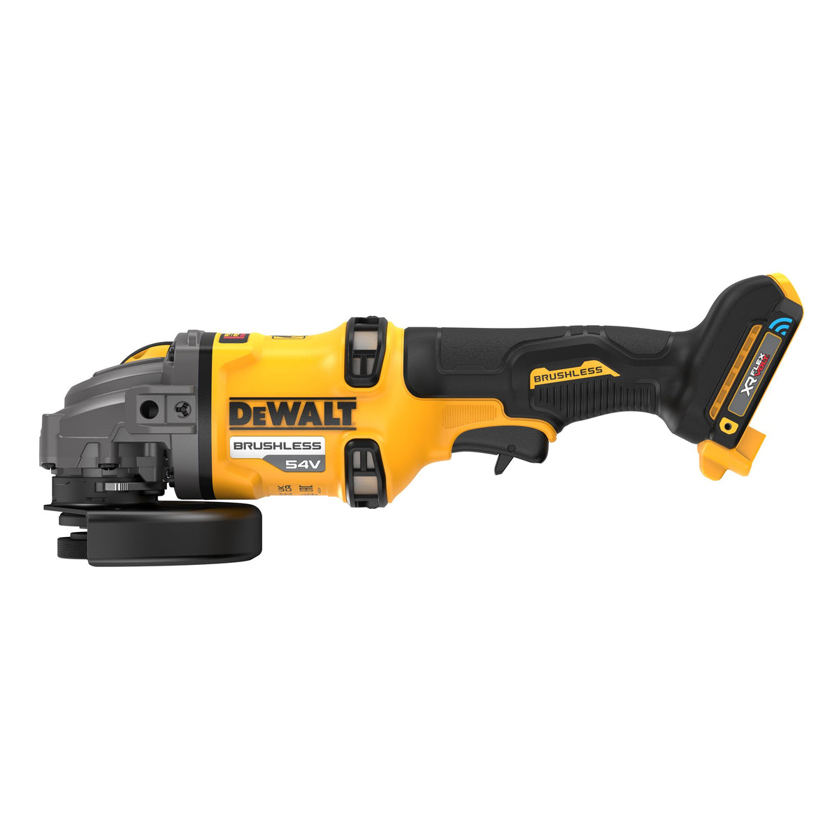 Smerigliatrice 125mm 54V XR FlexVolt interruttore uomo morto - Solo DeWalt