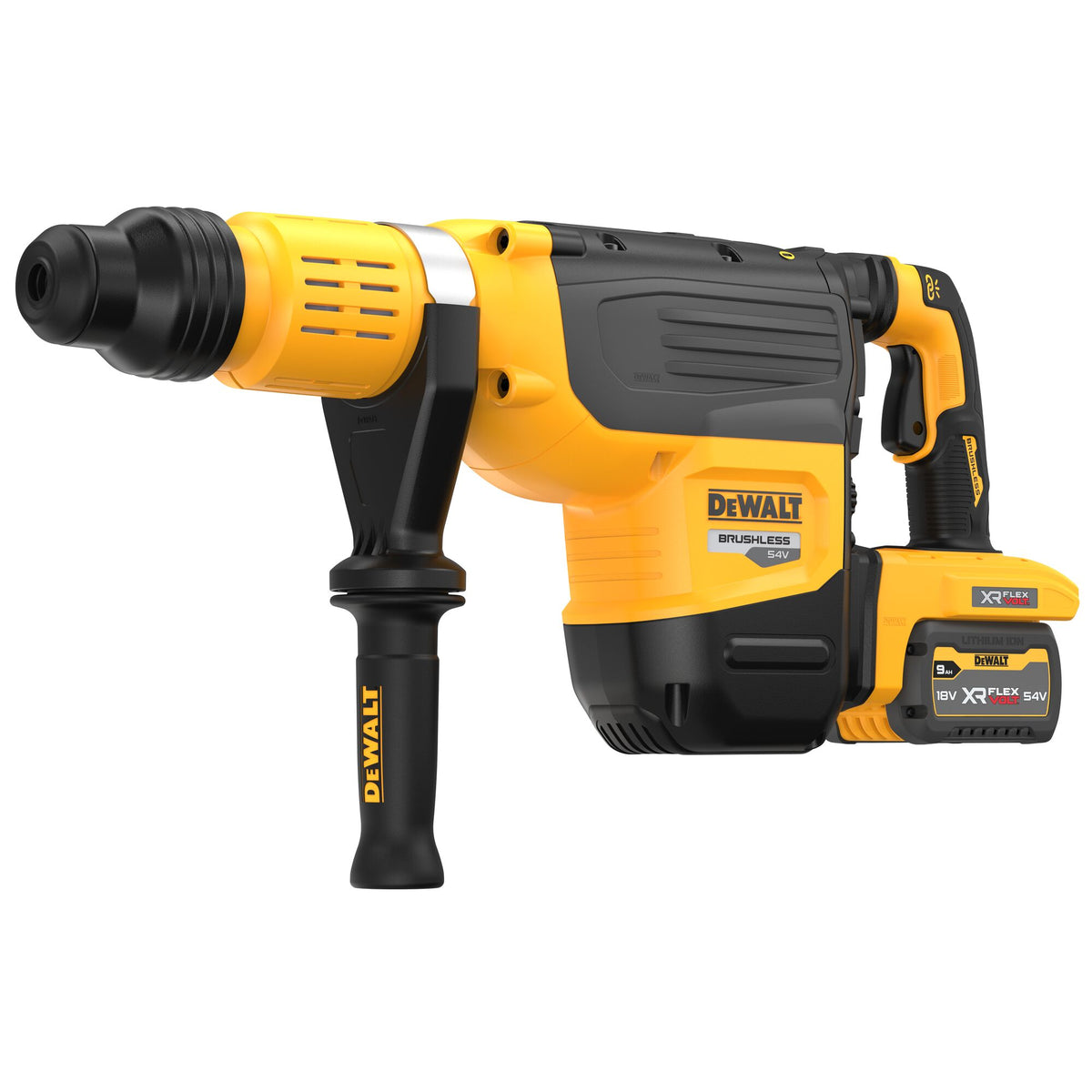 Martello demo-perforatore SDS-Max 54V XR FlexVolt 52mm x - 2 X 9Ah DeWalt
