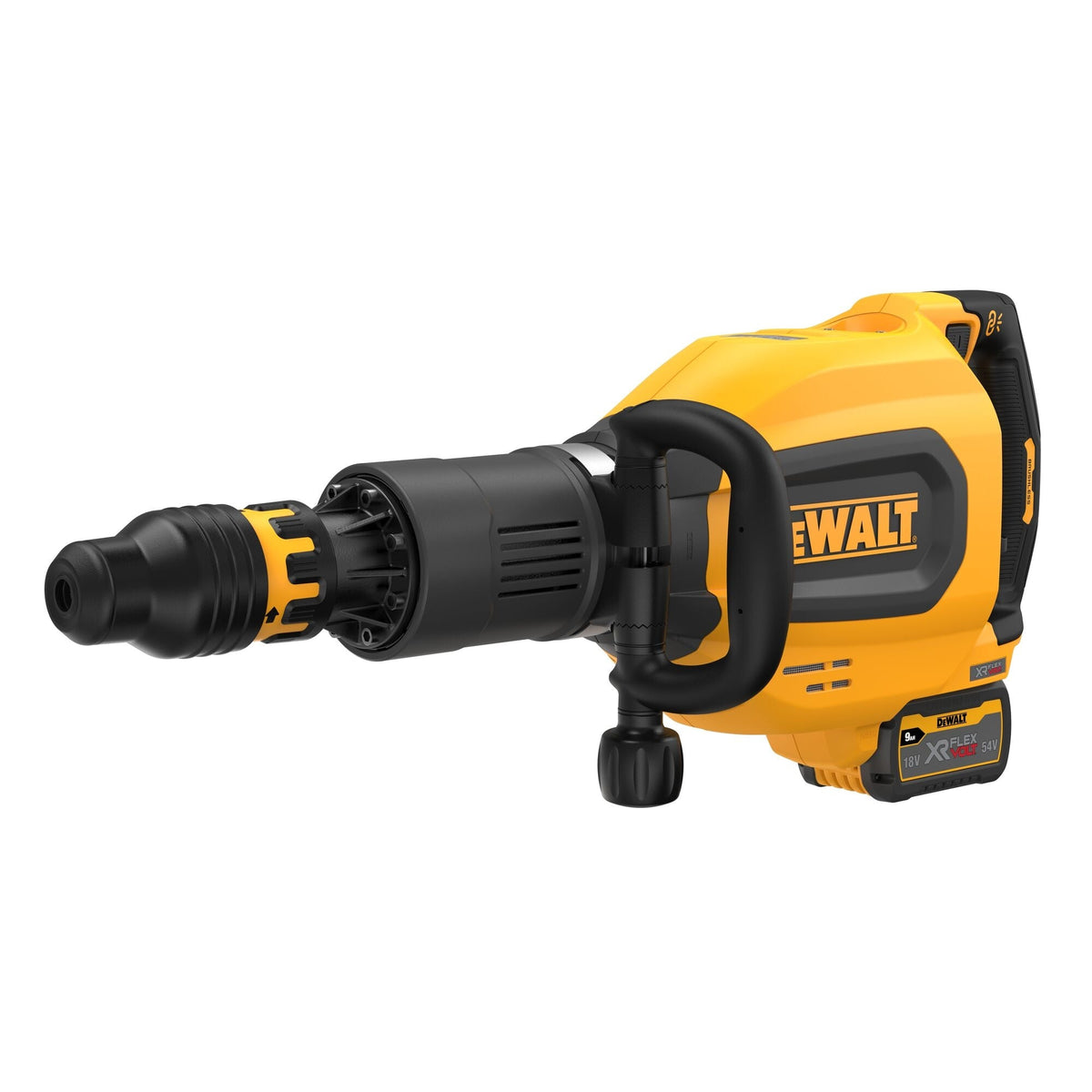 Martello Demolitore SDS-Max 54V XR FLEXVOLT, Motore Brushless, energia del colpo 27.0J - 3 batterie XR FLEXVOLT 9Ah DCH911X3-QW DeWalt