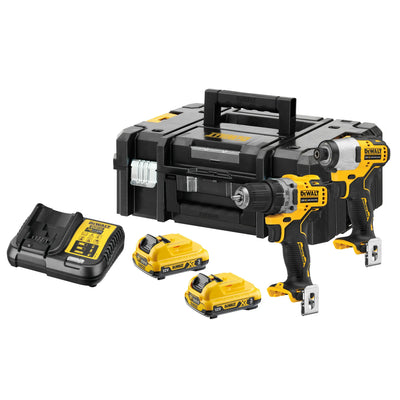 Kit Trapano avvitatore + Avvitatore impulsi 1/4" XR 12V 2 x 3.0Ah DeWalt