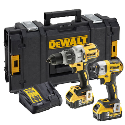 Kit 18V XR dcd996 trapano percussione 3 velocità + Avvitatore DeWalt DCF887