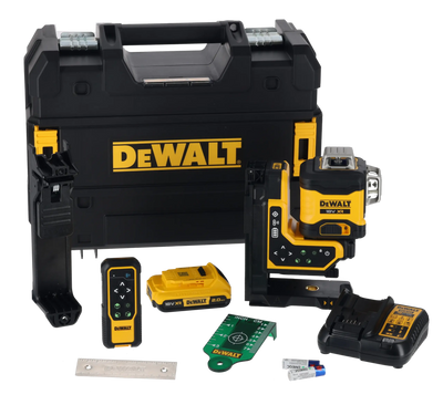 Tracciatore Laser multilinea 3 x 360° con telecomando con raggio verde DCLE34035D1-QW DeWalt