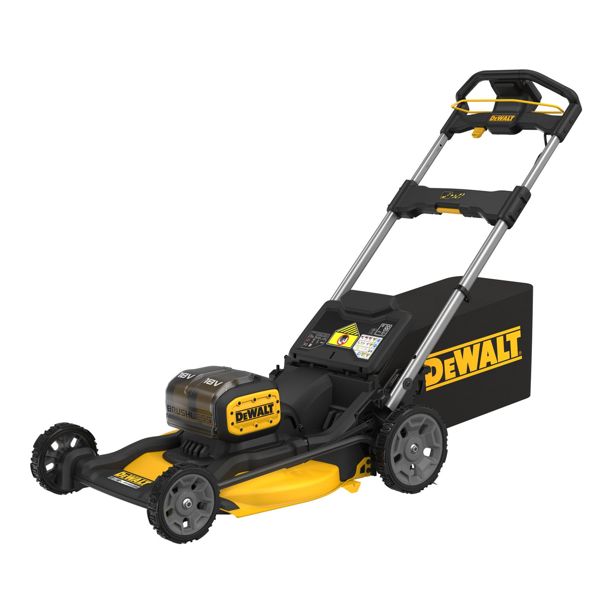 Rasaerba a spinta XR 18Vx2, motore brushless, funzionamento doppia DeWalt
