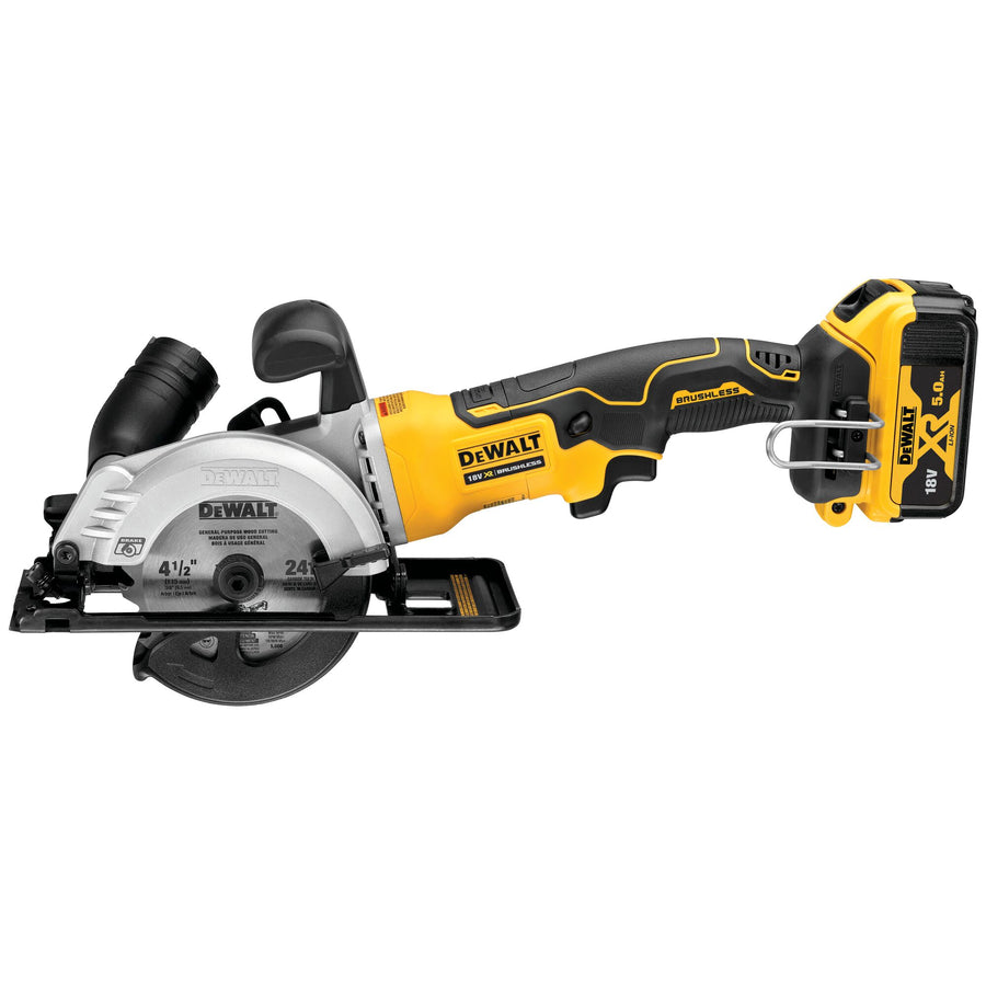 Sega circolare compatta 115mm XR 18V 2x5.0Ah DeWalt DCS571P2-QW