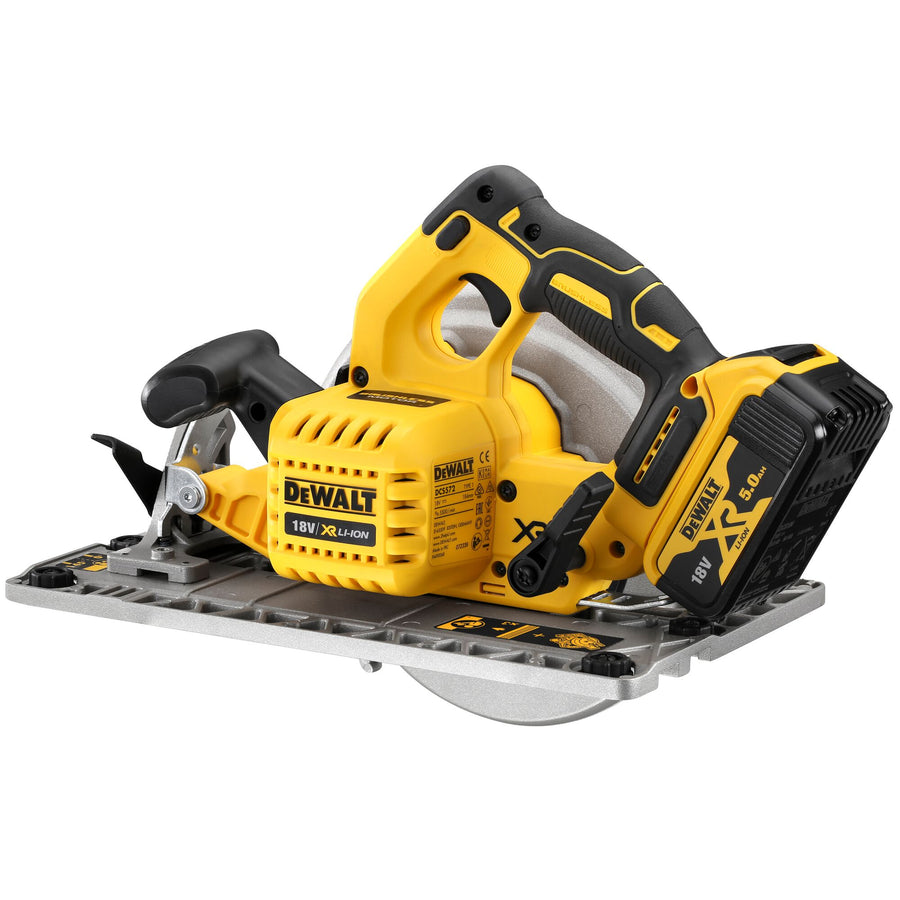 Sega Circolare 18V motore brushless con scarpa compatibile con guide DeWalt