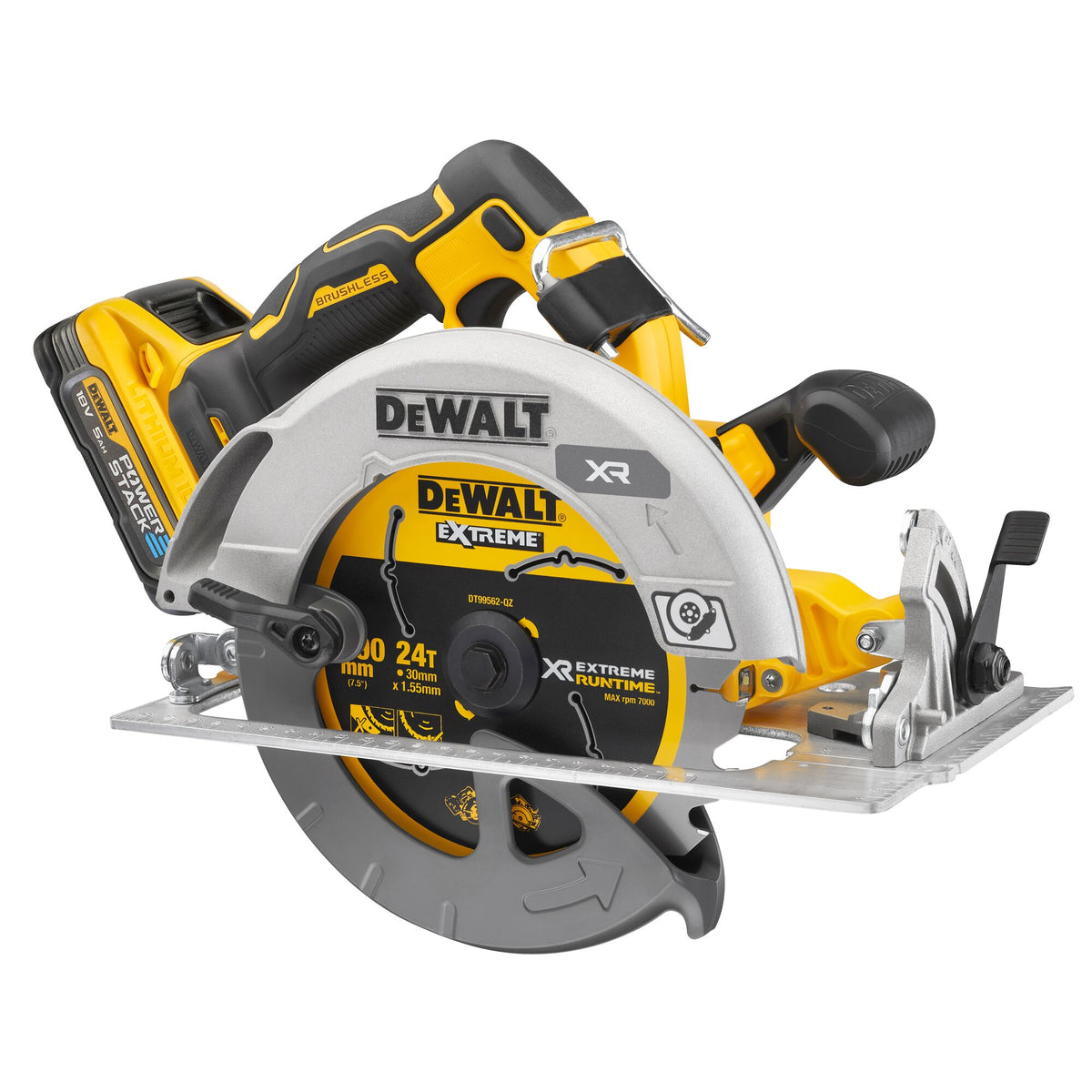 Sega Circolare 18V Motore brushless. 5500 giri/min., Ø lama/foro DeWalt