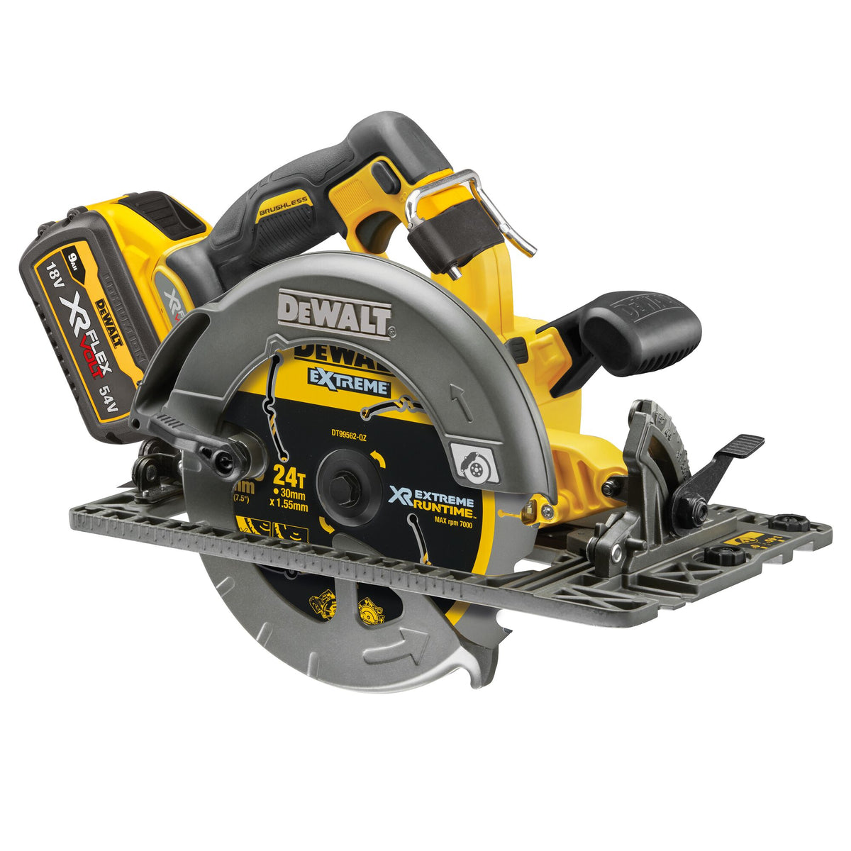 Sega circolare 54V XR FlexVolt 2x 9Ah DeWalt DCS579X2-QW