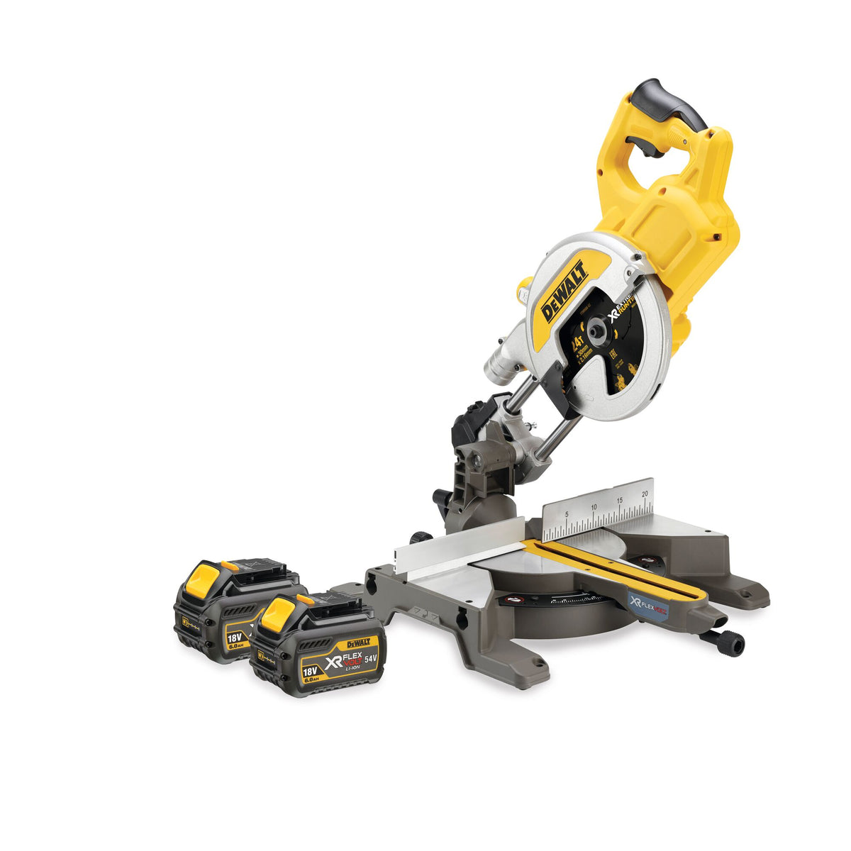 Troncatrice 216mm XR FlexVolt 54V 6.0Ah brushless DeWalt DCS777T2-QW