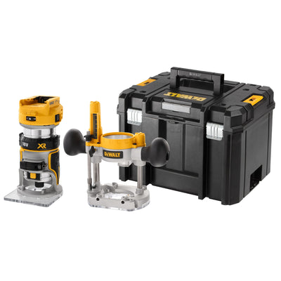 Elettrofresatrice ad affondamento e a base fissa XR 18V (In valigetta DeWalt