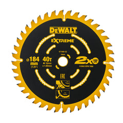 Hoja Extreme para tronzadora 184 x 16 x 40T DeWalt DT1668-QZ
