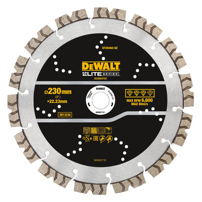 Disco Diamantato ELITE 230mm – Utilizzo generico DeWalt DT20462-QZ