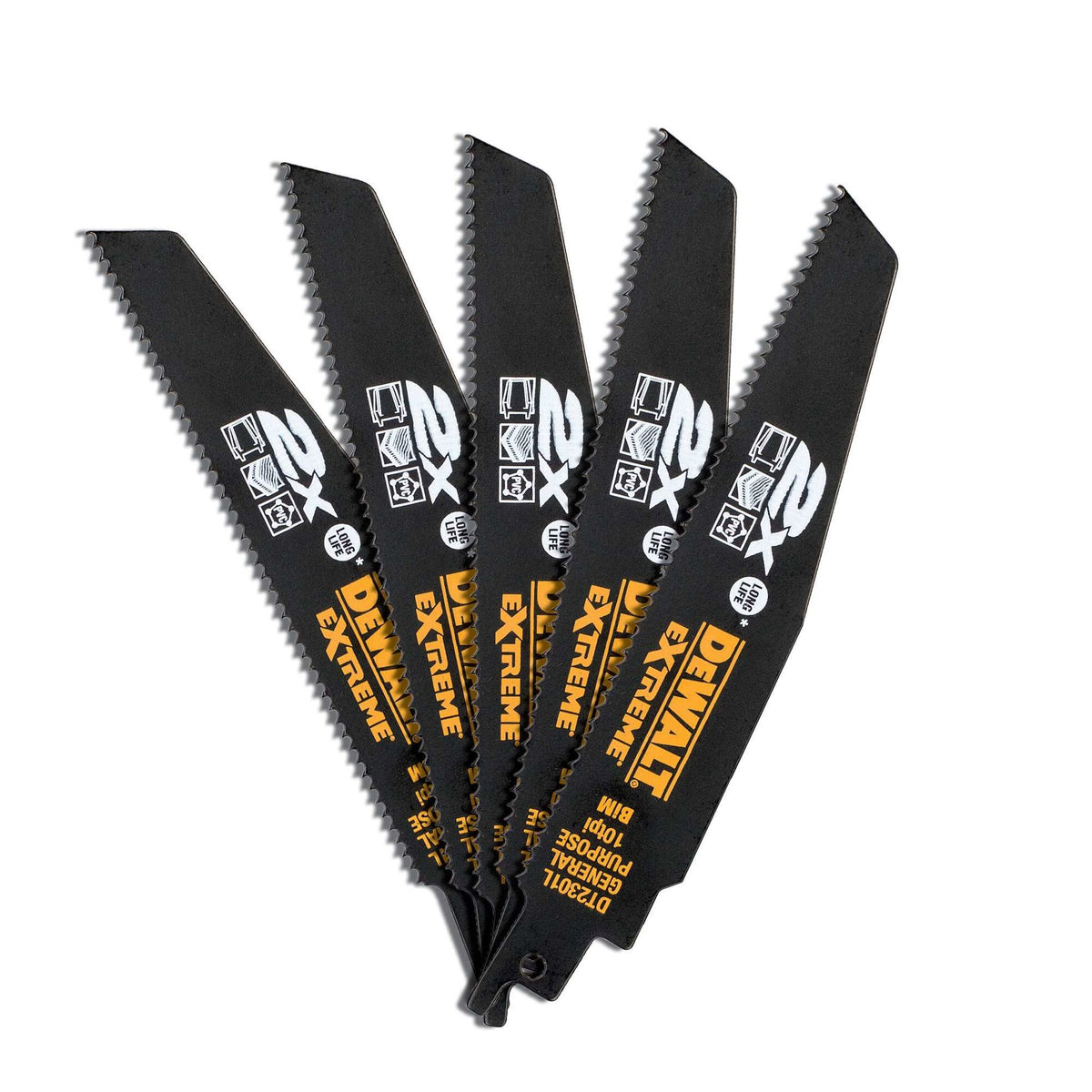 Lame per seghe 152mm x 2,5mm (5pezzi) DeWalt DT2301L-QZ