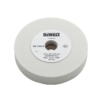 Mola in corindone di colore bianco medio 125 x 25 x 20 mm DeWalt DT3385-QZ