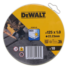 Disco da taglio 125x1mm conf. 10 DeWalt DT3507-QZ