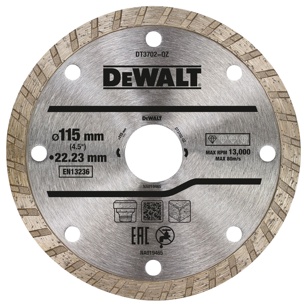 Dischi diamantati DeWalt DT3702-QZ