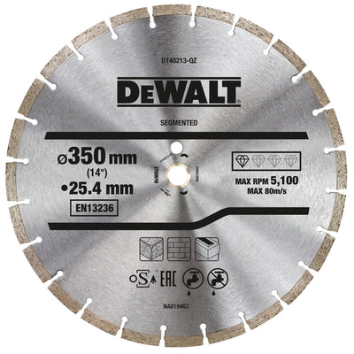 Disco da taglio diamantato alte prestazioni segmento umido/secco DeWalt
