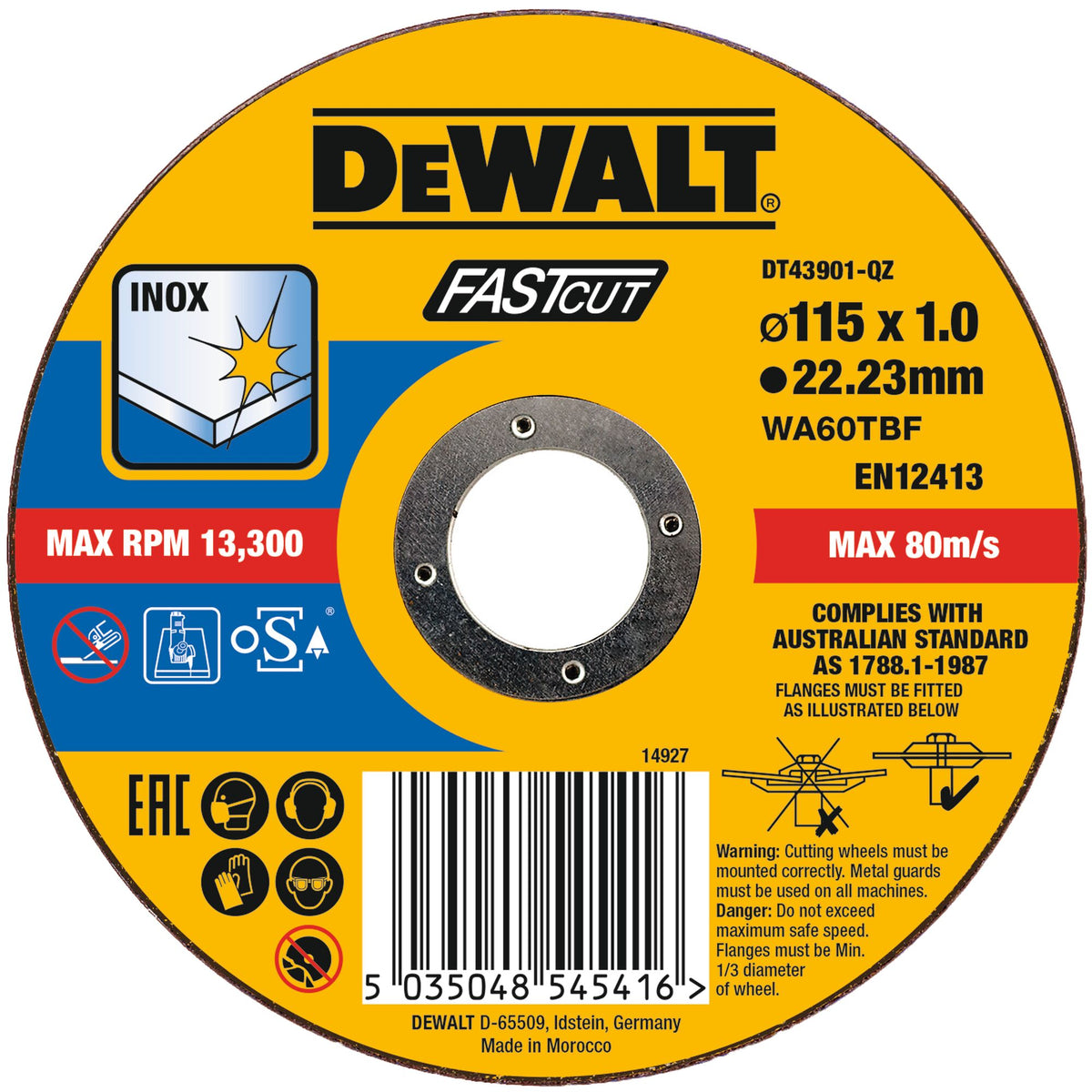 DeWalt DT43901-QZ OSA High Performance Fast Cut Disc