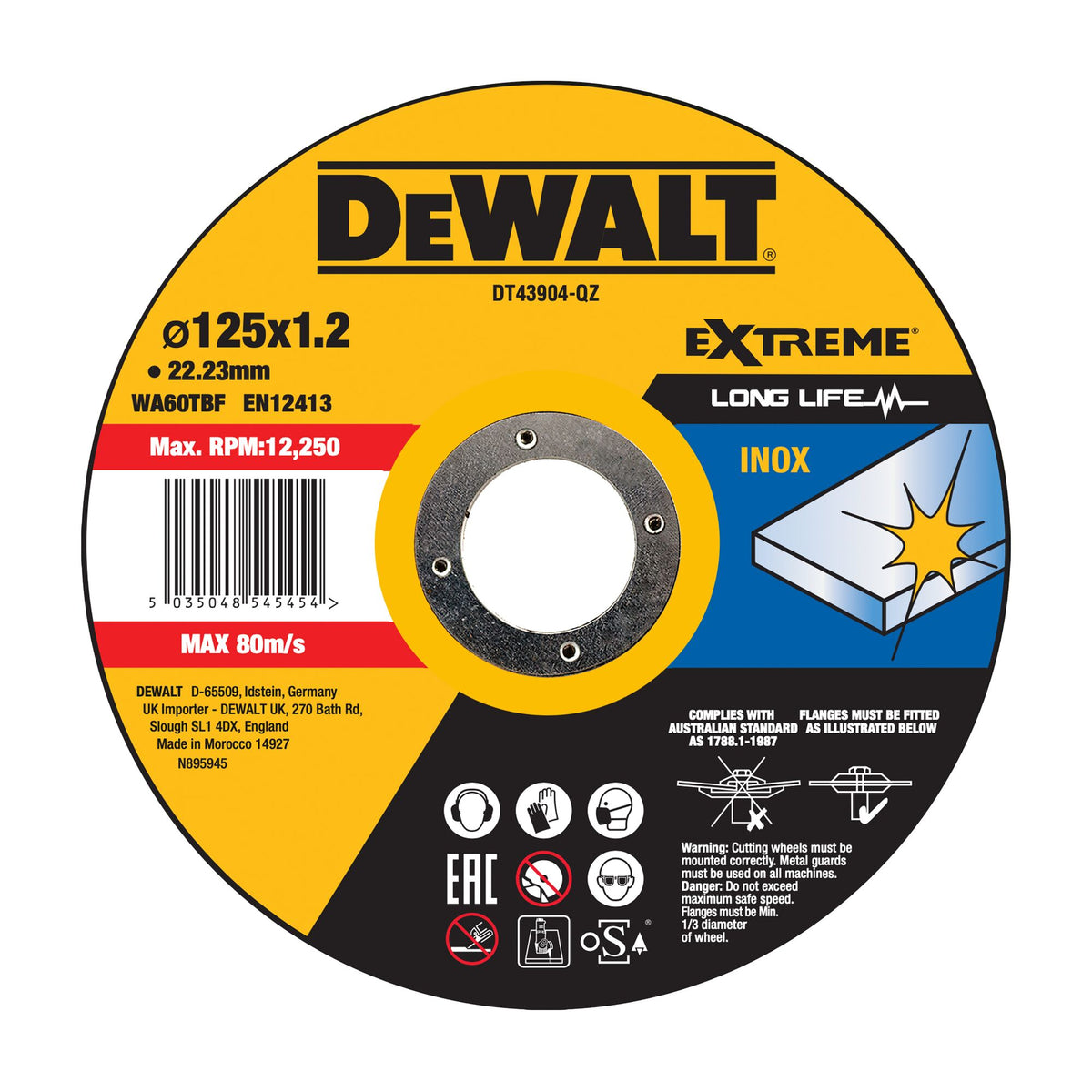 Disco da taglio OSA ad alte prestazioni DeWalt DT43904-QZ