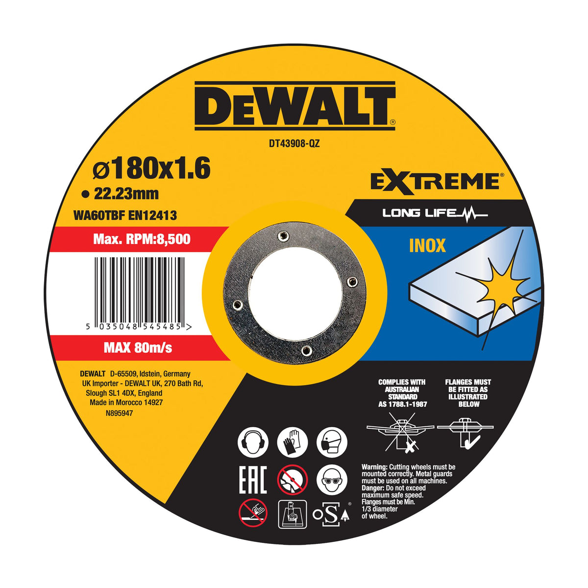 Disco da taglio OSA ad alte prestazioni DeWalt DT43908-QZ