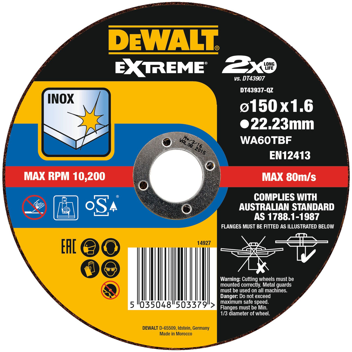 Disco da taglio Extreme OSA DeWalt DT43937-QZ