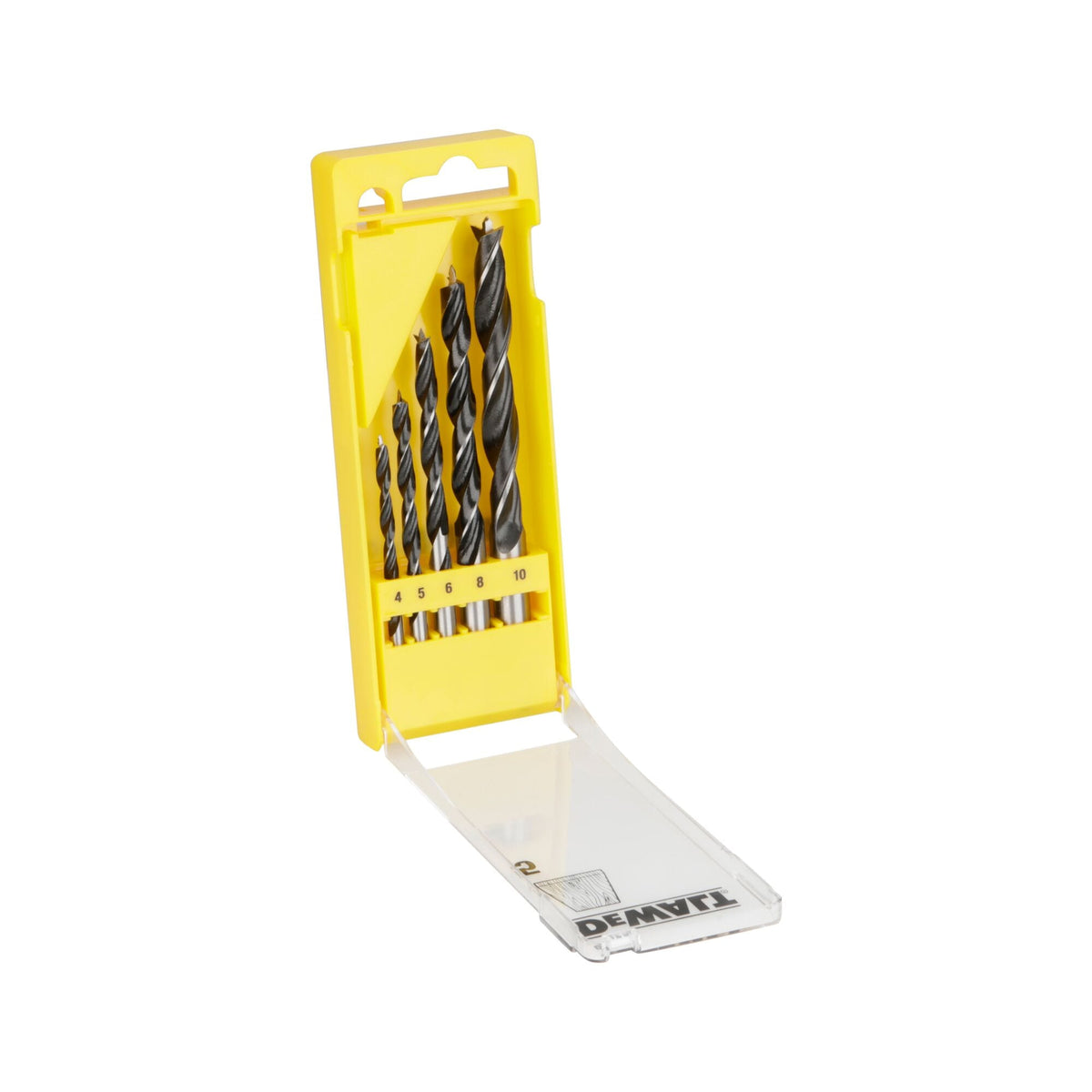 Punte Brad Point 5 pezzi in scatoletta di plastica DeWalt DT4535-QZ